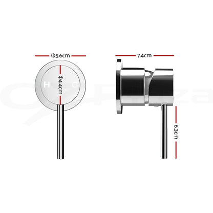 Cefito Bathroom Mixer Shower Wall Tap Faucet Basin Sink Bathtub Brass Chrome