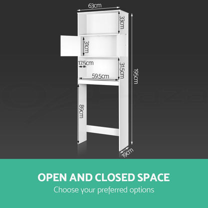Artiss Bathroom Cabinet Over the Toilet Storage Organiser Laundry Shelf