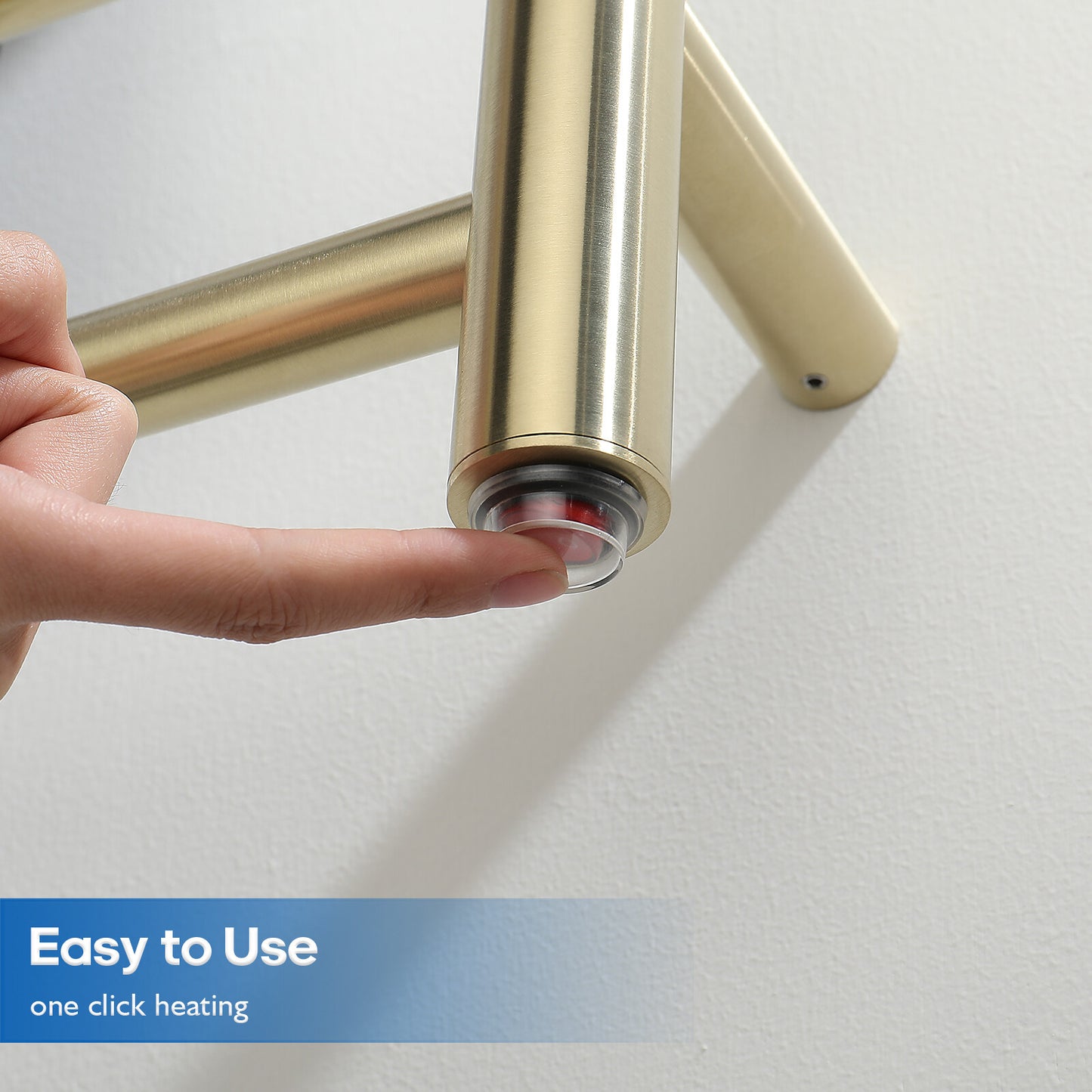 Decaura Heated Towel Rail Rack 304 Stainless Steel Freestanding/Wall Mounted