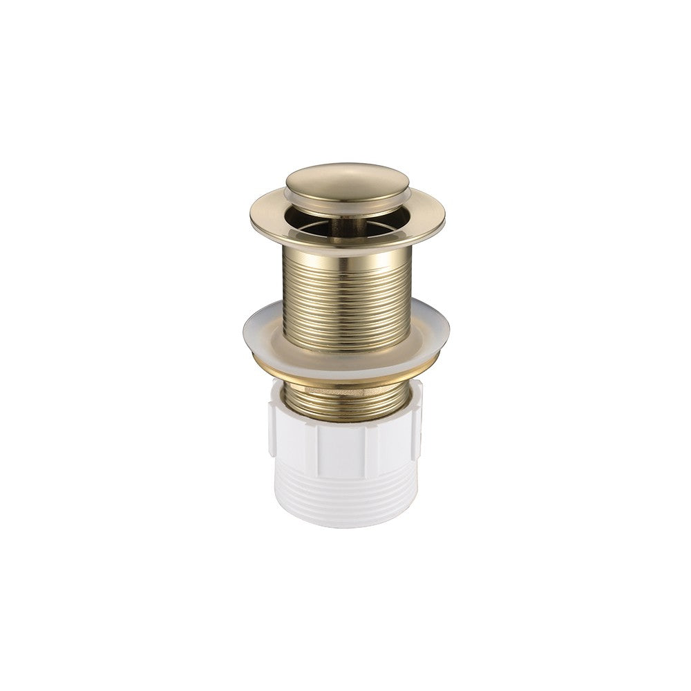 Decaura Pop Up Waste with/without Overflow Push Plug Drain Gold/Black/Chrome