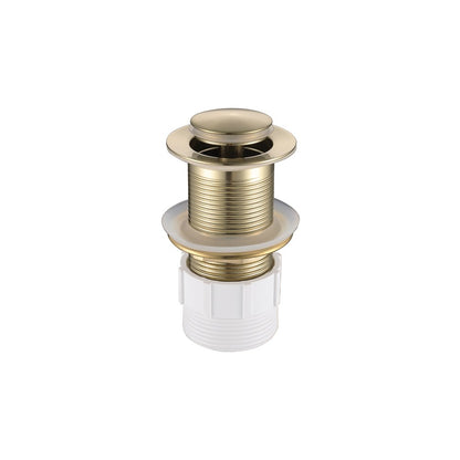 Decaura Pop Up Waste with/without Overflow Push Plug Drain Gold/Black/Chrome