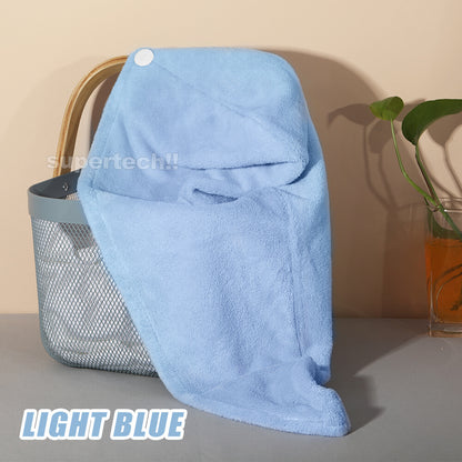 Quick Dry Hair Towel Drying Turban Bath Towel Head Wrap Fast Hat Spa Cap Soft AU