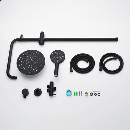 Decaura 8" 9" 10" Rain Shower Head Set Separate Water Inlet Wall Mixer Taps