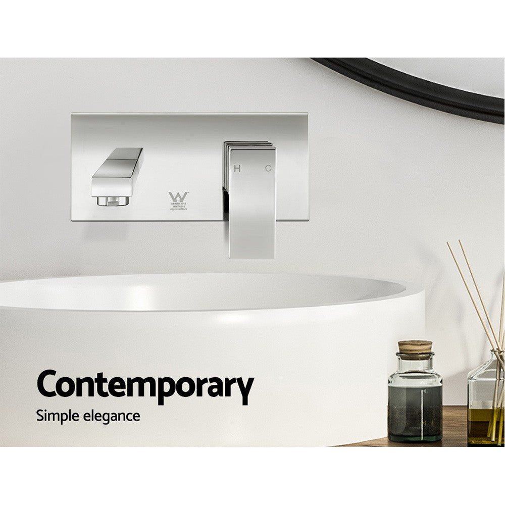 Cefito Bathroom Basin Mixer Tap Separate Faucet Vanity Laundry Sink Chrome