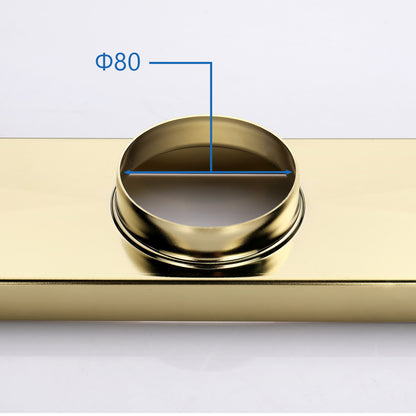 Decaura 600mm Tile Insert Shower Grate Drain Floor Waste Brushed Gold