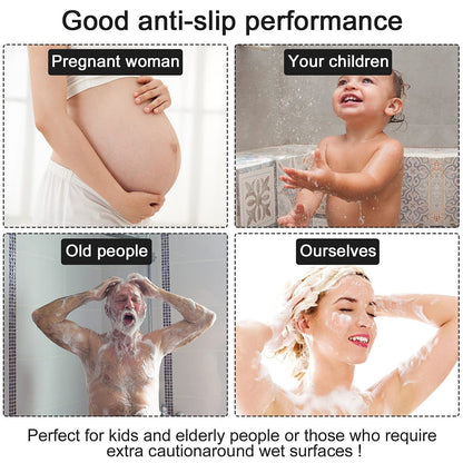 Loofah Bathroom Shower Mat Non Slip Anti Mould PVC Bath Mat Quick Drying 60cm