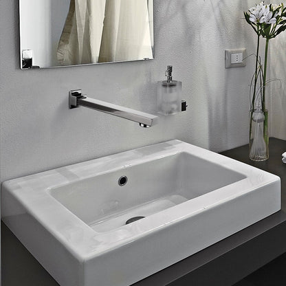 Simpuls Square Bath Spout Brass Basin Water Bathtub Shower Mixer Taps Chrome