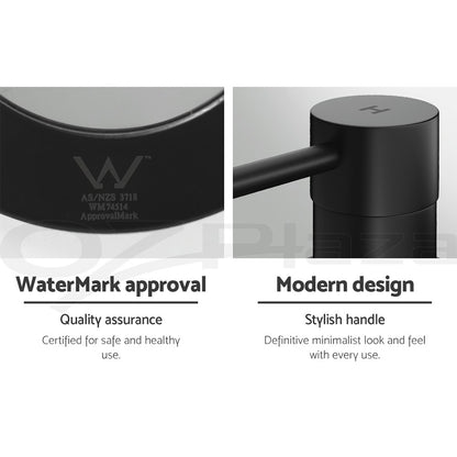 Cefito Bathroom Tap Shower Twin Tap Faucet Basin Sink Bath Swivel Black