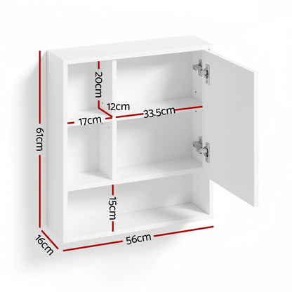 Cefito 560mm Bathroom Mirror Cabinet Medicine Adjustable Shelf Wall Mounted