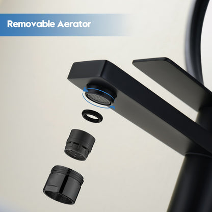 Decaura Tall Black Bathroom Tap Basin Mixer Taps Vanity Basin Taps