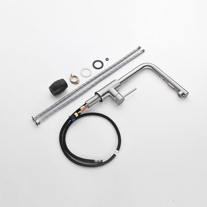 Decaura Kitchen Mixer Tap Pull out 2-Mode Spray Sink Taps Swivel Brushed Nickel