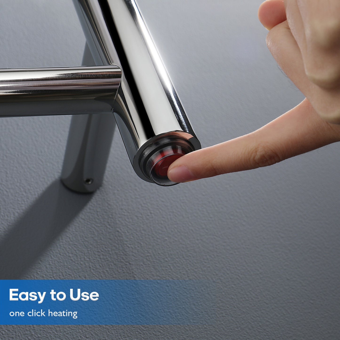 Decaura Heated Towel Rail Rack 304 Stainless Steel Freestanding/Wall Mounted