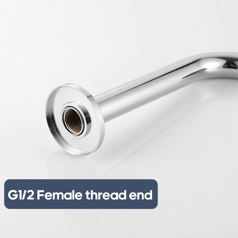 Decaura Bath Spout Laundry Round Chrome Wall Water Spouts Tapware Mixer Taps Set