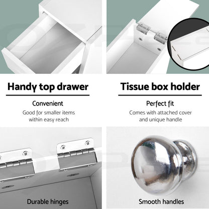 Artiss Bathroom Storage Cabinet Toilet Tissue Box Caddy Holder Side Cupboard