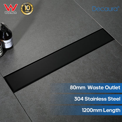 Decaura Shower Grate Drain Floor Waste Stainless Steel Tile Insert/Strip