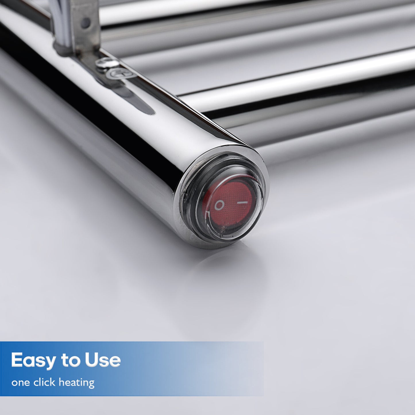 Decaura Wall Mounted Heated Towel Rail 7 Bars 304 Stainless Steel Round/Square