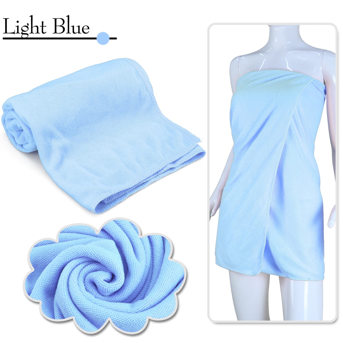 Microfiber Towel Gym Sport Footy Travel Camping Swimming Beach Bath Mother's Day