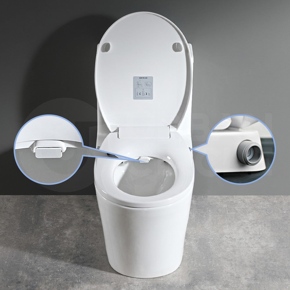 Simplus Non Electric Bidet Toilet Seat w Cover Bathroom Spray Water Wash