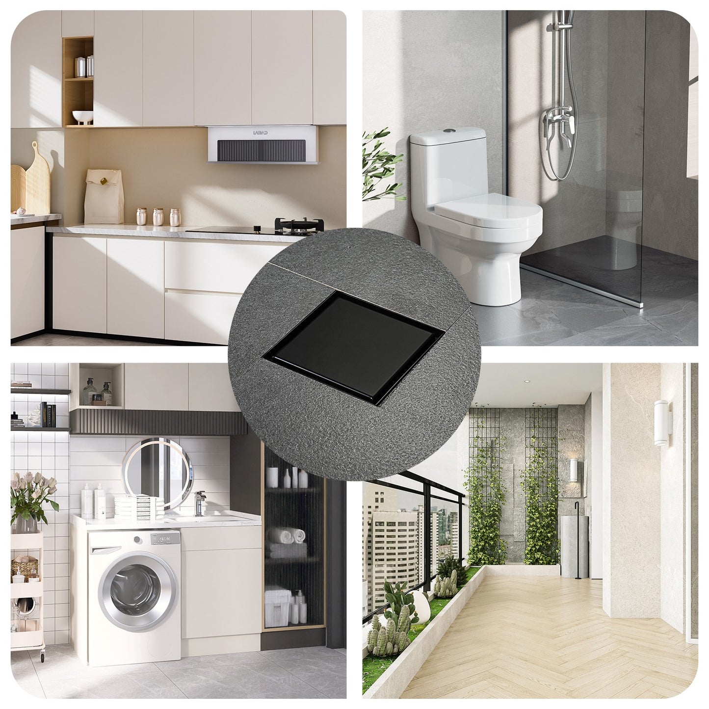 Decaura Shower Grate Drain Floor Waste Stainless Steel Tile Insert/Strip