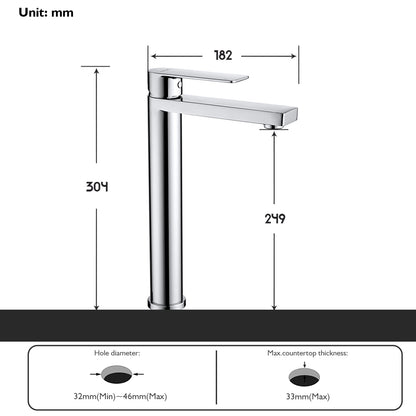 Decaura Bathroom Basin Sink Vanity Mixer Tap Black Chrome Brushed Gold