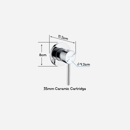 Decaura Shower Handset Hand Held Shower Head Set Chrome 13mm Spray Shower Taps
