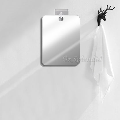Anti-Fog Fog Free Shower Mirror Fogless Shaving Shave Mirror Bathroom 17X13cm
