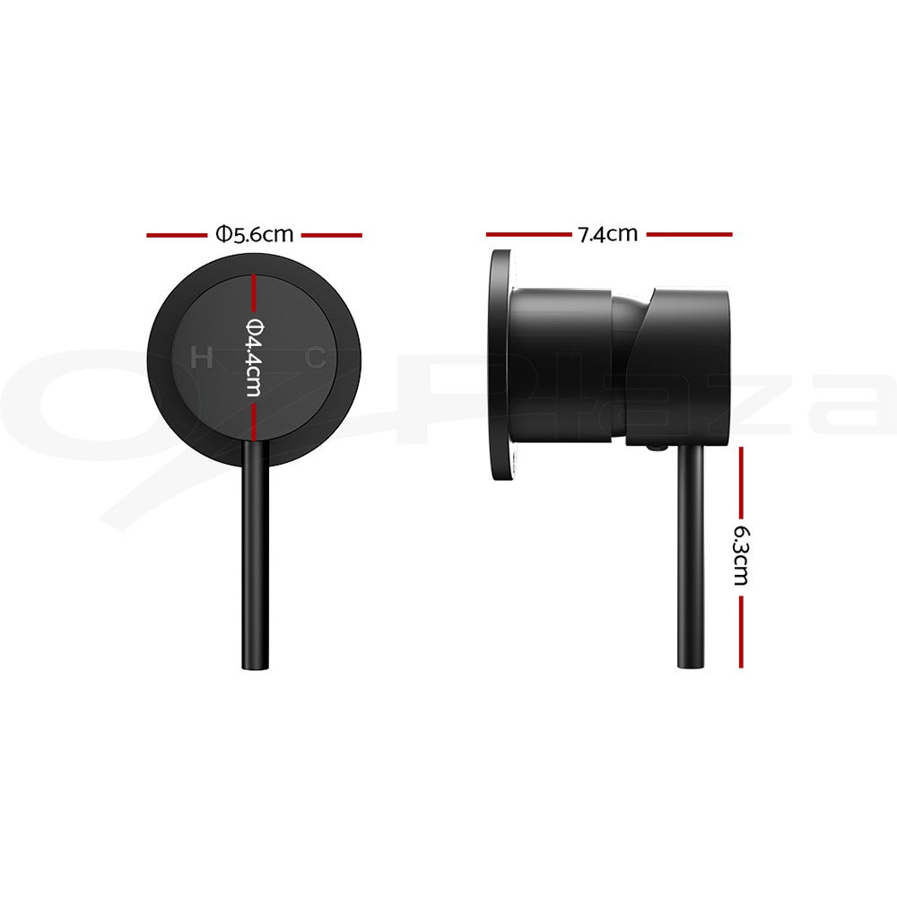 Cefito Bathroom Mixer Shower Wall Tap Faucet Basin Sink Bathtub Brass Black