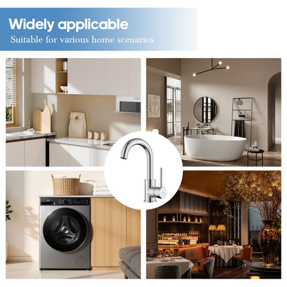 Decaura Bathroom Basin Vanity Mixer Tap Brushed Nickel/Chrome/Black/Brushed Gold