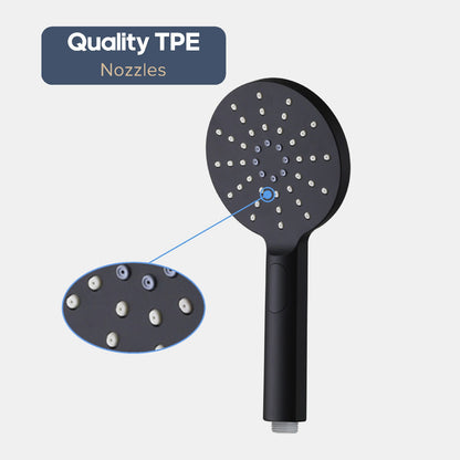Decaura Round/Square Hand Held Shower Head 3/4/5-Mode Spray with Shower Hose