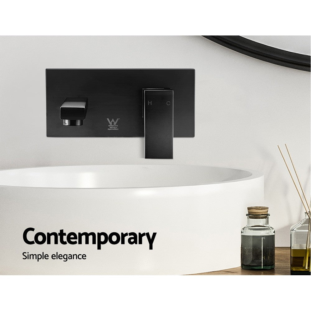 Cefito Bathroom Basin Mixer Tap Laundry Faucet Vanity Sink Swivel Black