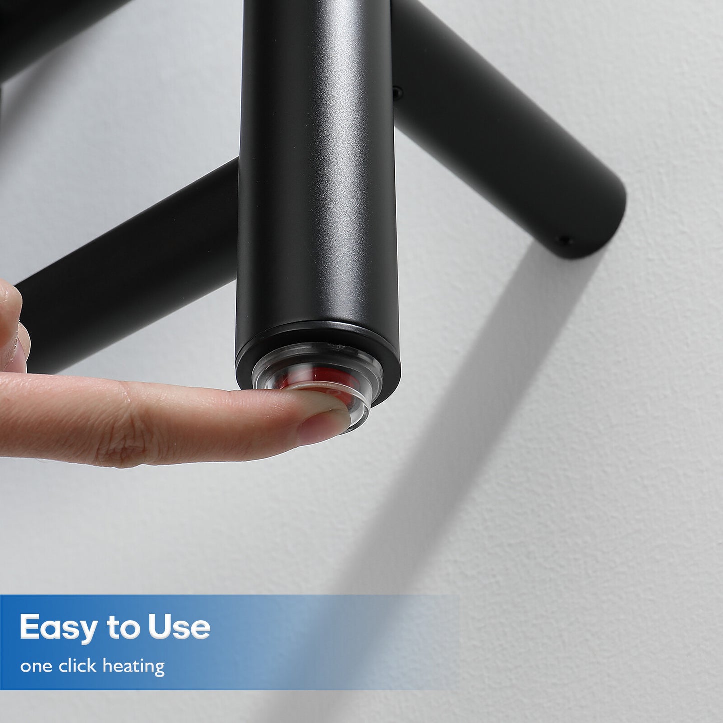 Decaura Heated Towel Rail Rack 304 Stainless Steel Freestanding/Wall Mounted