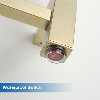 Decaura Heated Towel Rail Rack 304 Stainless Steel Freestanding/Wall Mounted