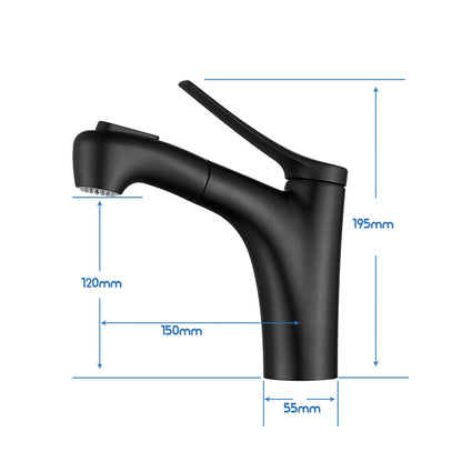 Decaura Bath Basin Mixer Tap Vanity Faucet Single Handle Tapware with Pop Waste