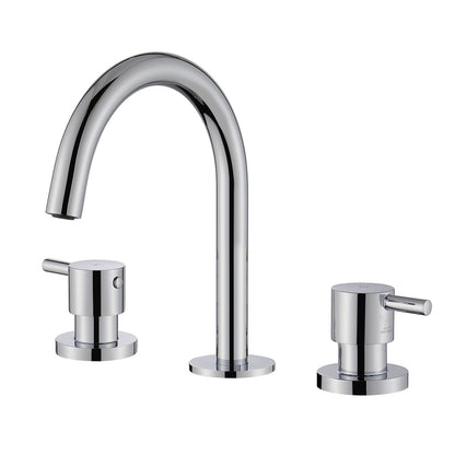 Decaura Basin Tap Set 1/4 Turn Swivel Spout Deck Mounted Gold/Black/Silver