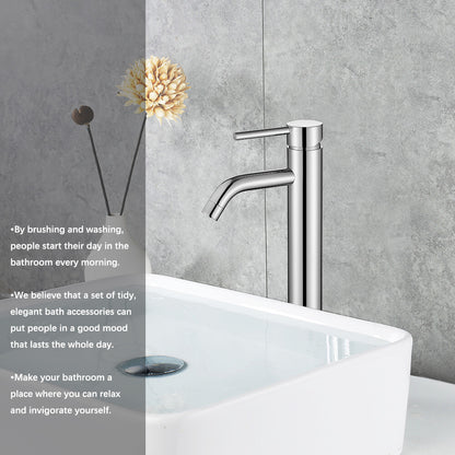 Decaura Bath Basin Mixer Tap Vanity Faucet Single Handle Tapware with Pop Waste