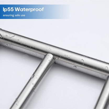 Decaura Heated Towel Rail Rack 304 Stainless Steel Freestanding/Wall Mounted