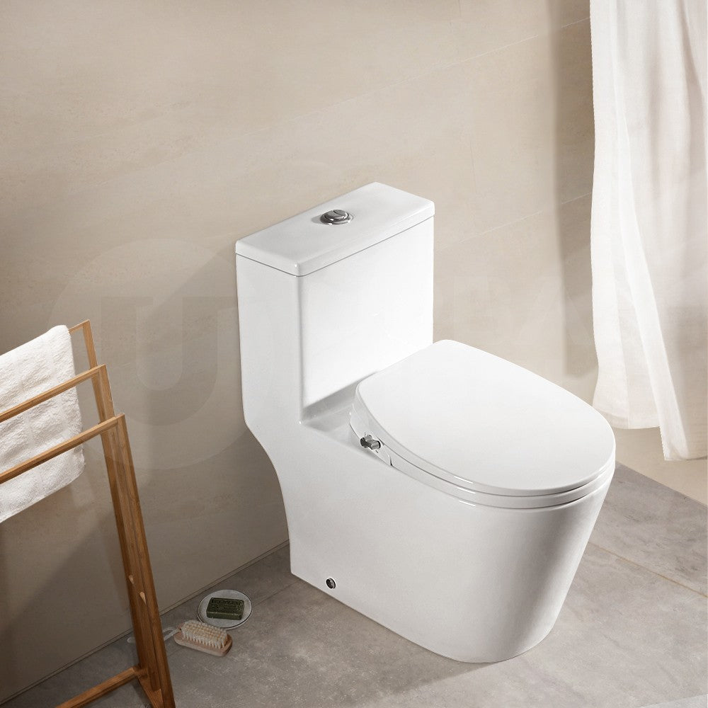 Simplus Non Electric Bidet Toilet Seat w Cover Bathroom Spray Water Wash