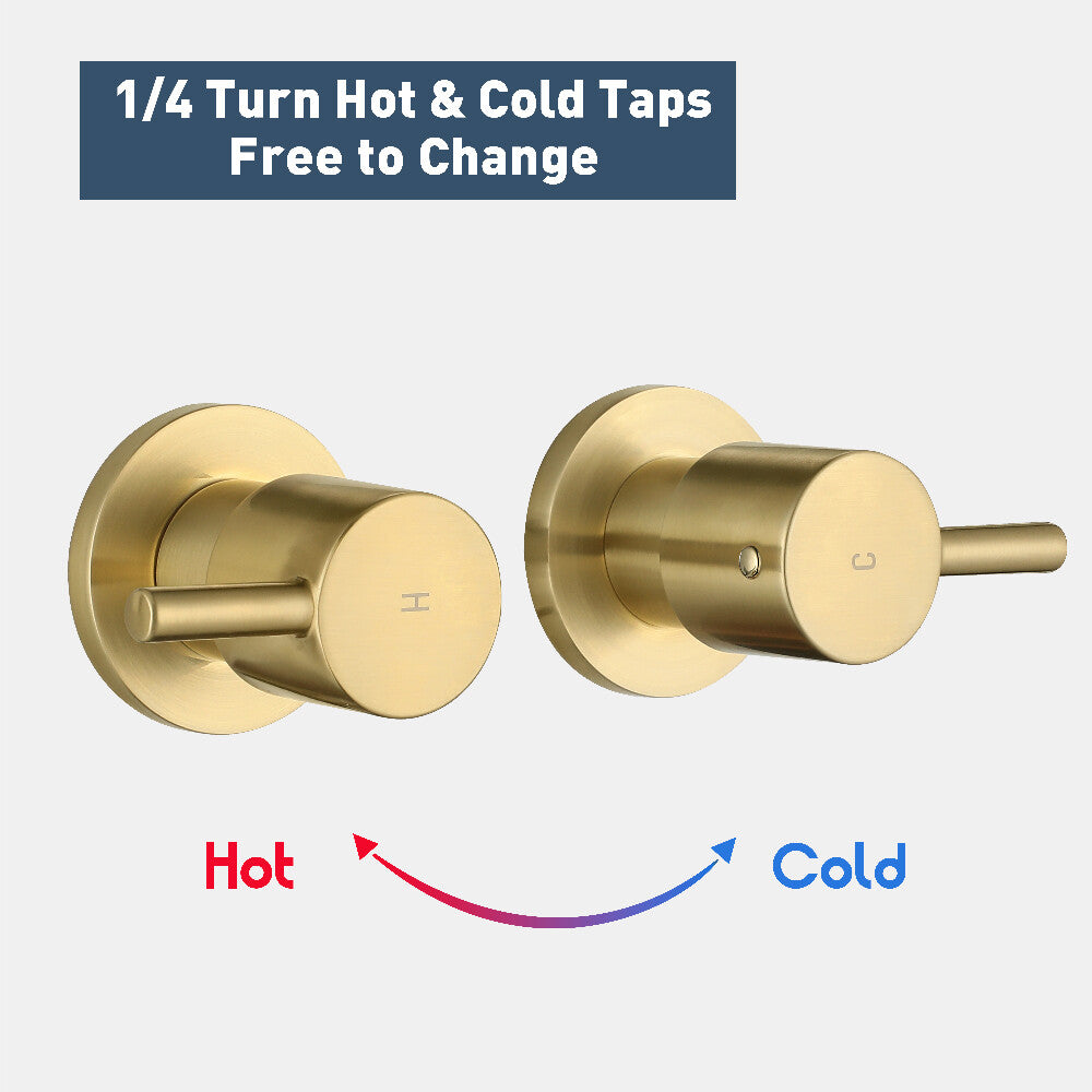 Decaura 180° swivel bath spout water spouts wall tapware mixer taps bathroom
