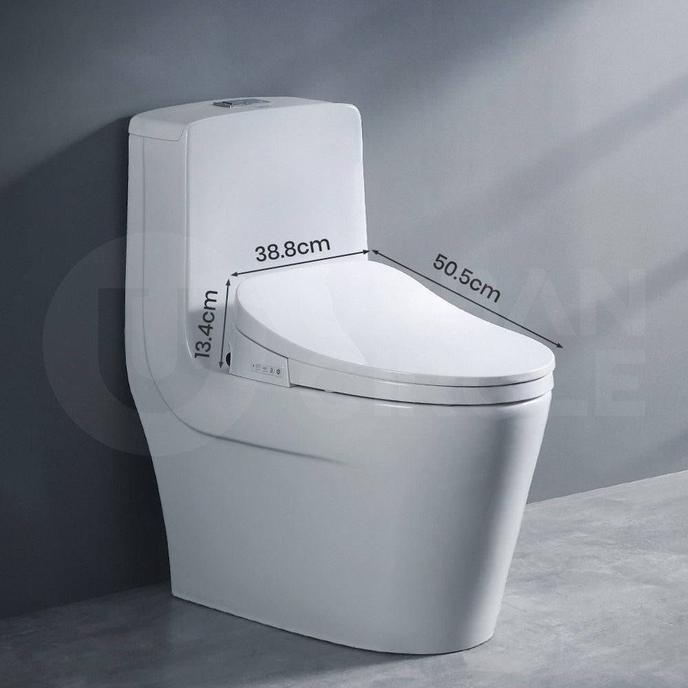 Simplus Smart Electric Bidet Toilet Seat Cover Paper Saving Auto Wash w Remote