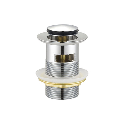 Decaura Pop Up Waste with Overflow Vanity Basin Push Plug Drain 32mm Chrome