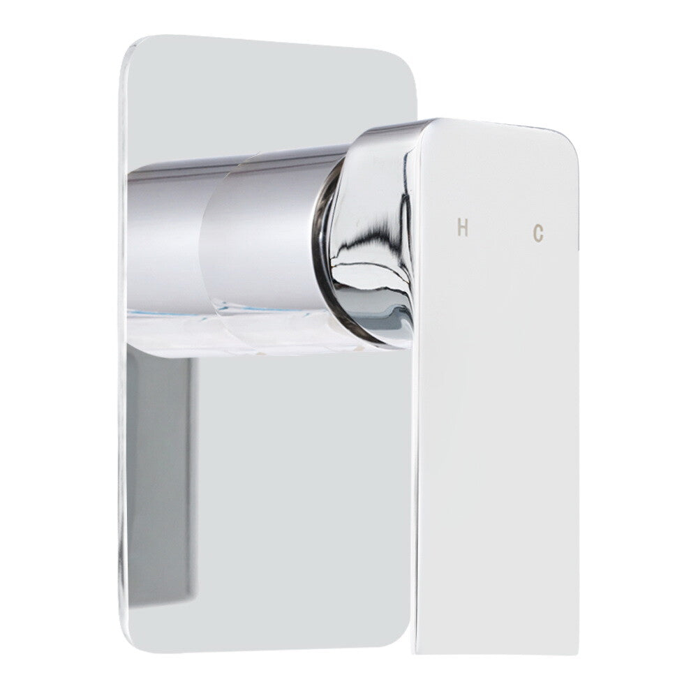 Cefito Shower Mixer Tap Wall Bath Tap Bathroom Basin Faucet Vanity Brass Silver