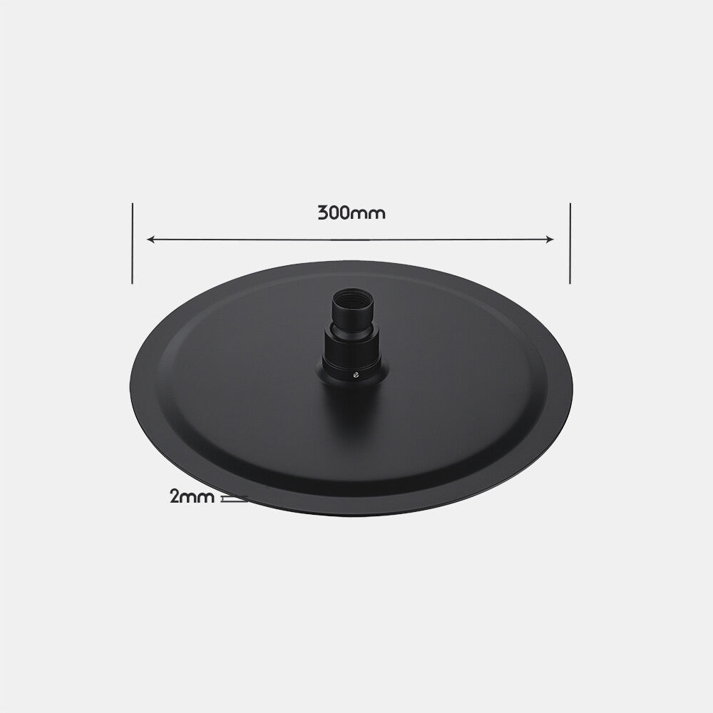 12 inch Rain Shower Head Ultra-thin 304 Stainless Steel Bathroom 2mm thick