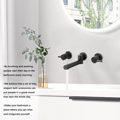 Decaura Bath Spout Wall Water Spout Basin Shower Mixer Taps Tapware Set Bathroom
