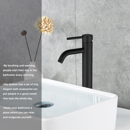 Decaura Bath Basin Mixer Tap Vanity Faucet Single Handle Tapware with Pop Waste
