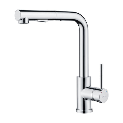 WELS Kitchen Tap Pull Out Sink Mixer Faucet Chrome Right-Angled Form