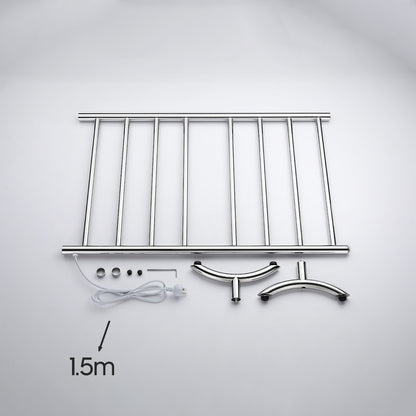 Decaura Heated Towel Rail Rack 304 Stainless Steel Freestanding/Wall Mounted