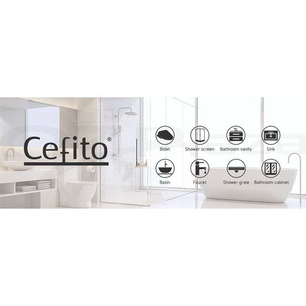 Cefito Bathroom Mirror Cabinet 750x720mm Vanity Medicine Shaving Makeup White