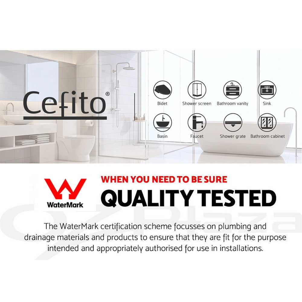 Cefito Bathroom Basin Mixer Tap Separate Faucet Vanity Laundry Sink Chrome
