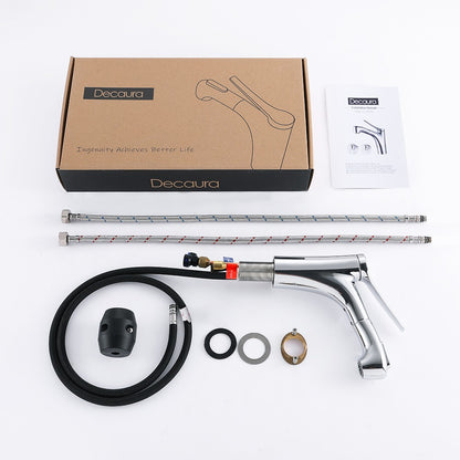 Decaura Bath Basin Mixer Tap Vanity Faucet Single Handle Tapware with Pop Waste