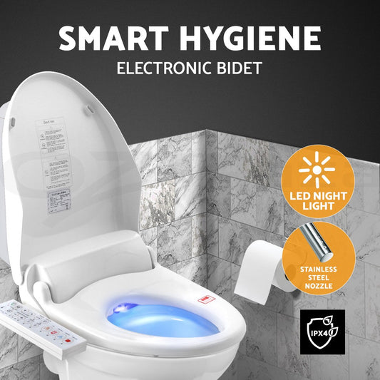 Cefito Electric Smart Bidet Toilet Seat Cover Bathroom Spray Water Wash V Shape
